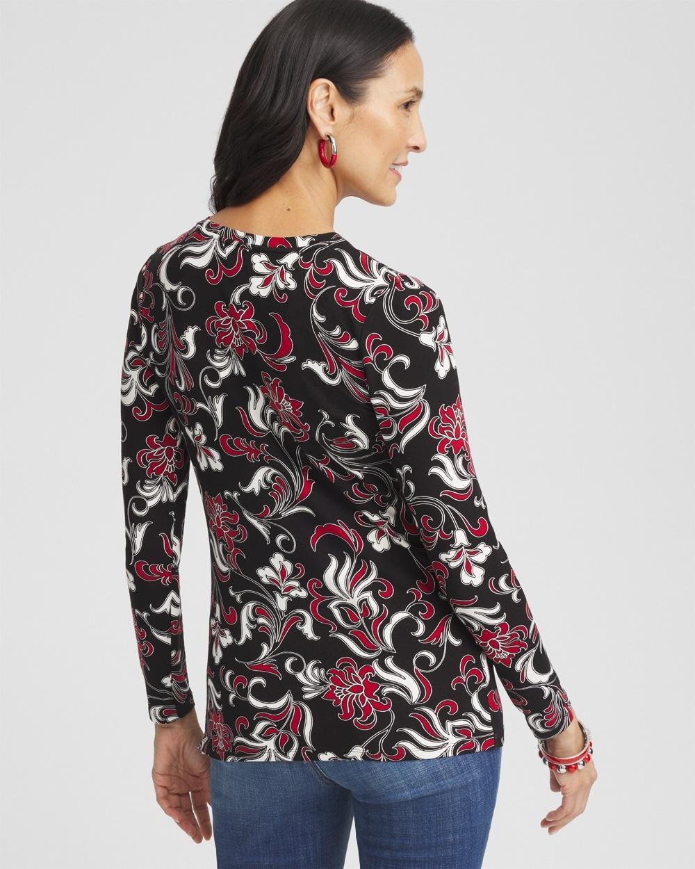 Touch of Cool™ Flocked Long Sleeve Layering Tee Product Image