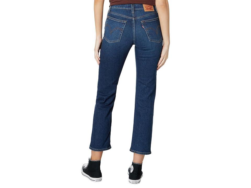 Levis Womens High-Rise Wedgie Straight Cropped Jeans - Indigo Here We go 30 Product Image