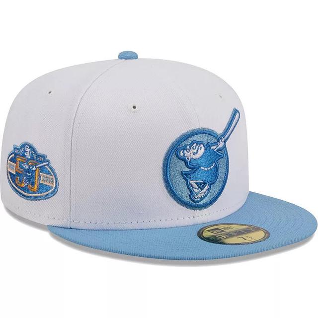 Mens New Era San Diego Padres Sky 59FIFTY Fitted Hat Product Image