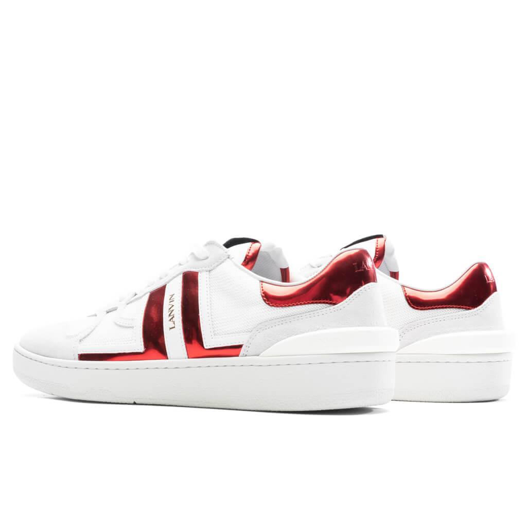 Clay Low Top Sneakers - White/Red Male Product Image