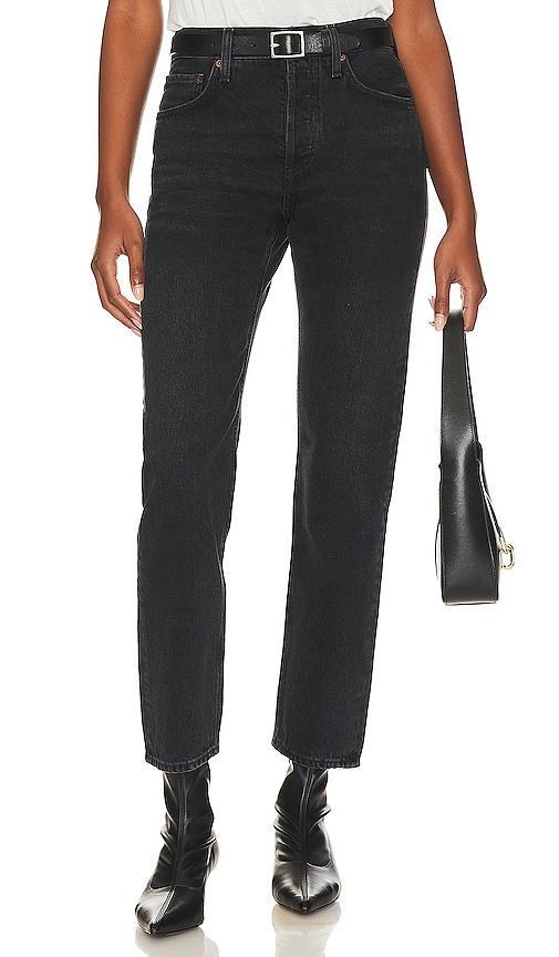 AGOLDE Parker Long Pant in Black Product Image