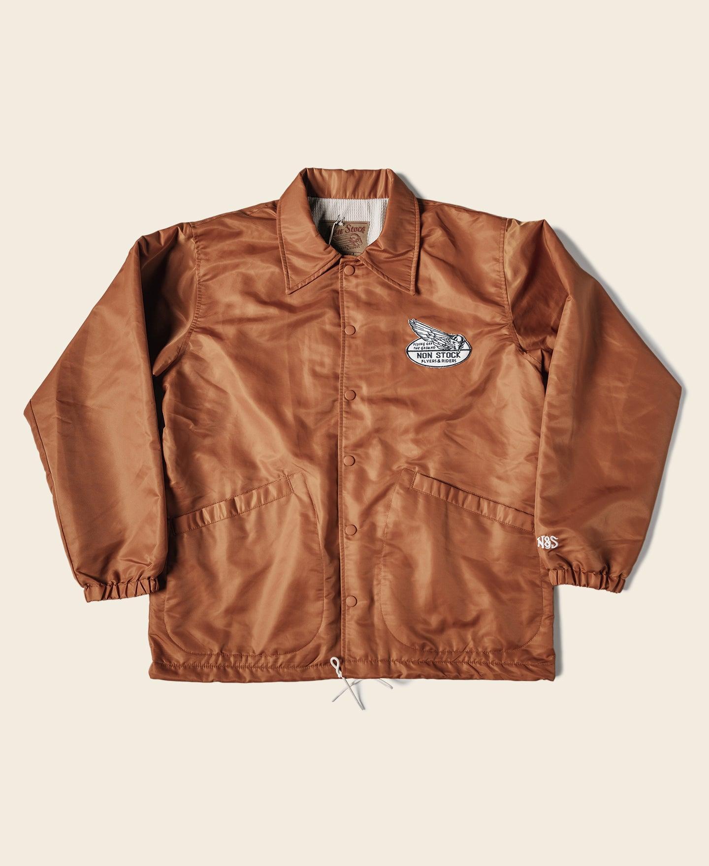 Logo-Appliqued Nylon Coach Jacket - Orange Product Image