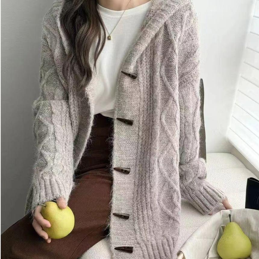 Hooded Toggle Cardigan Product Image