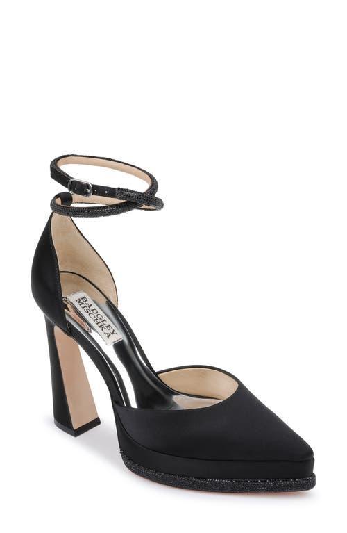 Badgley Mischka Collection Eliana Ankle Strap Platform Pointed Toe Pump Product Image