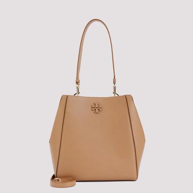 TORY BURCH Mcgraw Bucket Bag In Beige Product Image