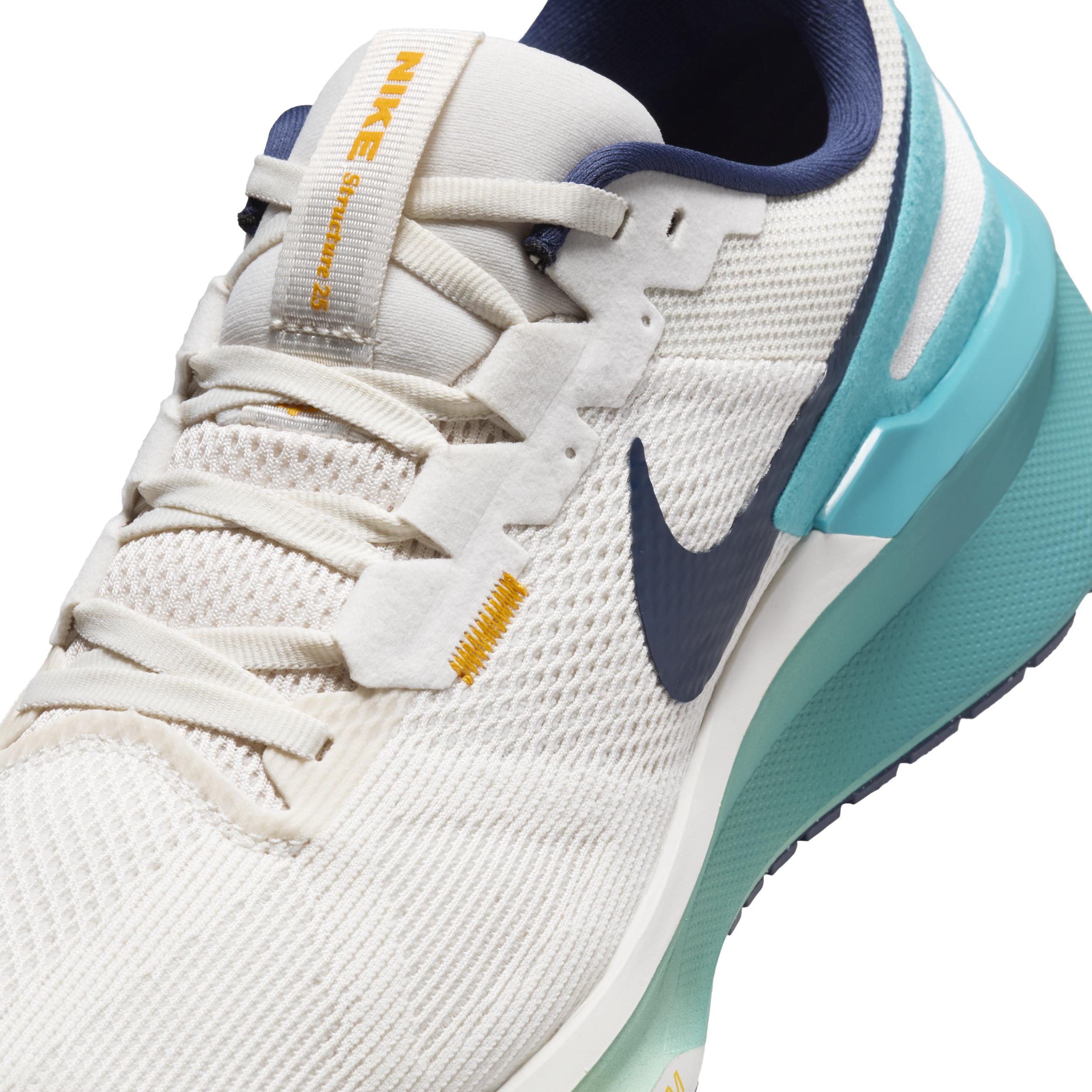 Nike Mens Air Zoom Structure 25 - Running Shoes Phantom/Midnight Navy/Sandal Product Image