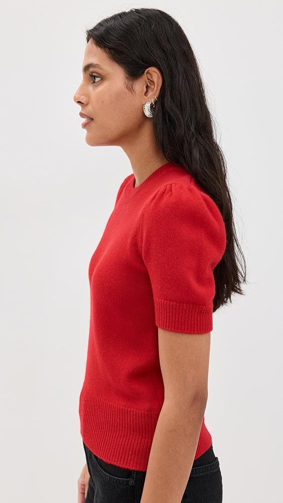 FRAME Ruched Sleeve Cashmere Sweater | Shopbop Product Image