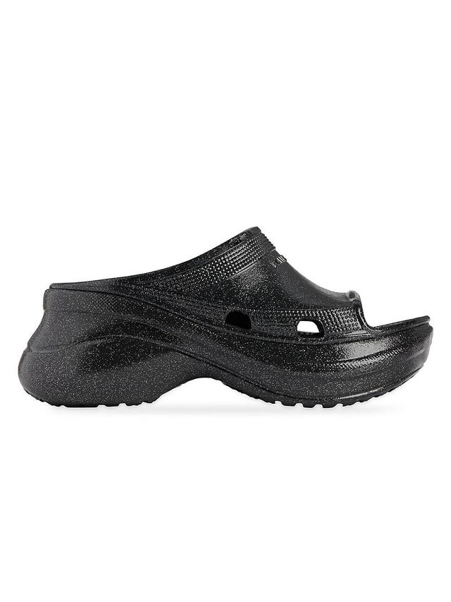 Womens Pool Crocs Slide Sandals Product Image