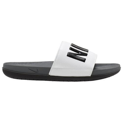 Nike Mens Nike Offcourt Slides - Mens Shoes Dark Grey/Black/White Product Image
