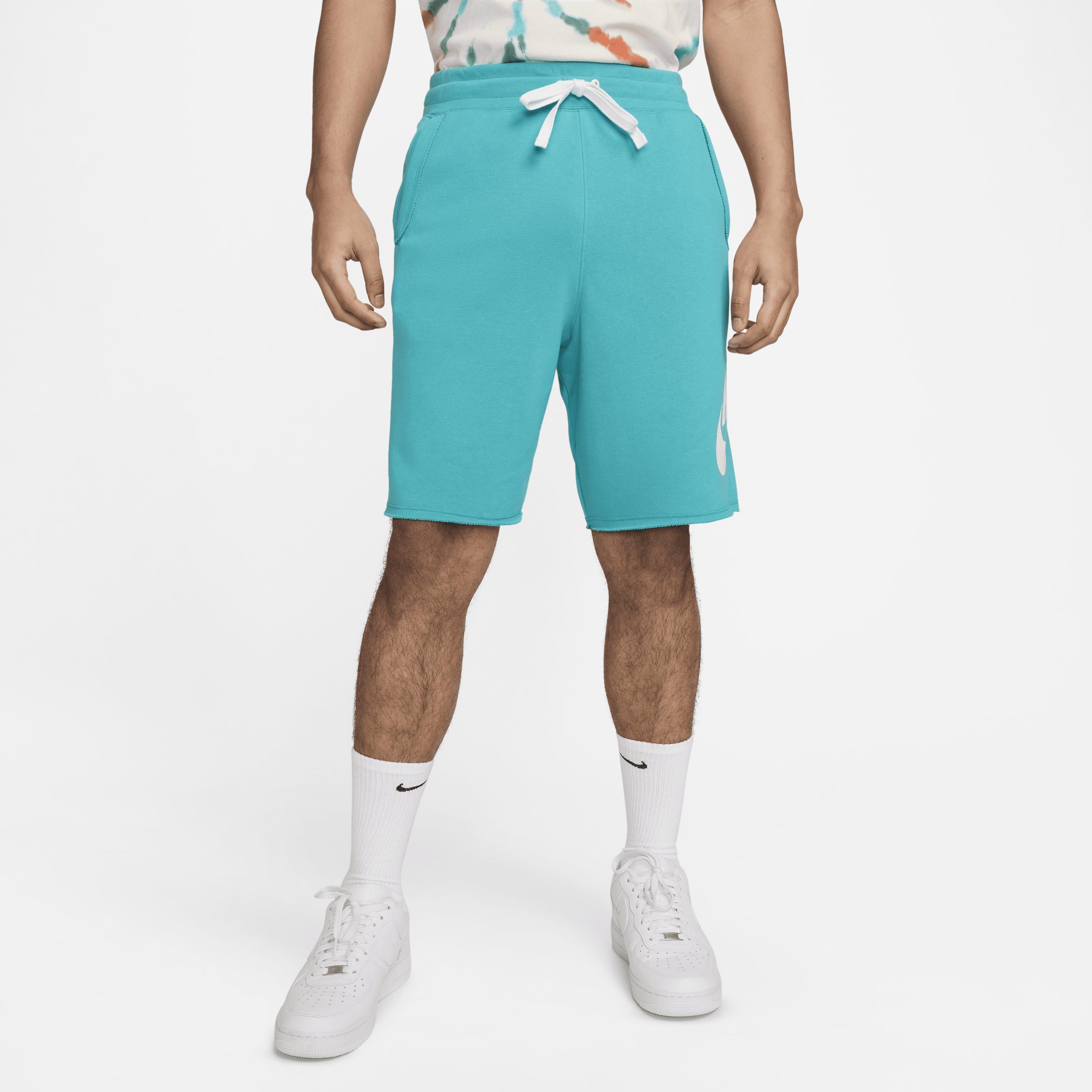 Nike Mens Nike Club Alumni Shorts - Mens White/Green Product Image