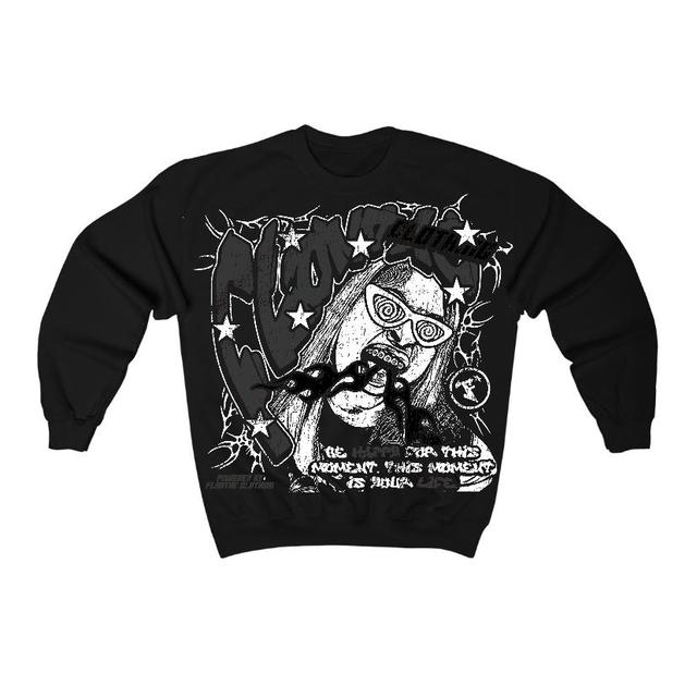 Black Cat 3s Flontae Sweatshirt Losing It Graphic Product Image