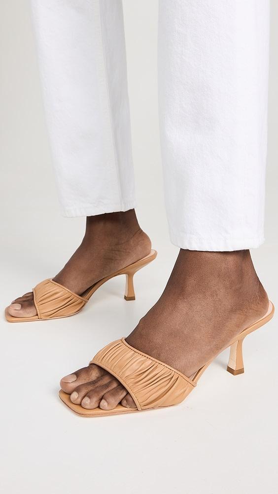 Loeffler Randall Naima Gathered Band Mid Heel Mules | Shopbop Product Image