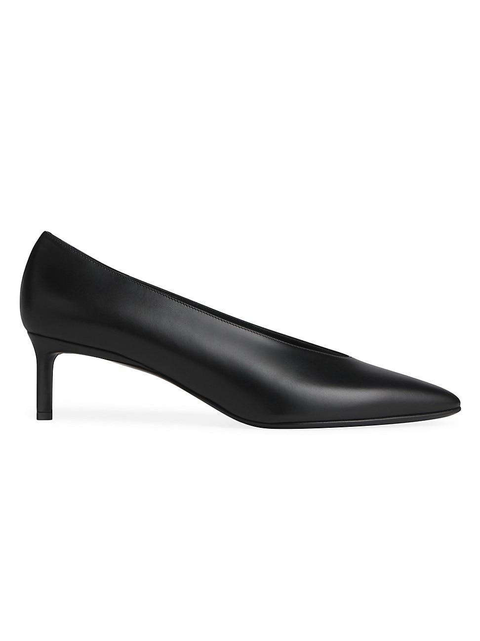 Womens 55MM Leather Pointed Ballerina Pumps product image