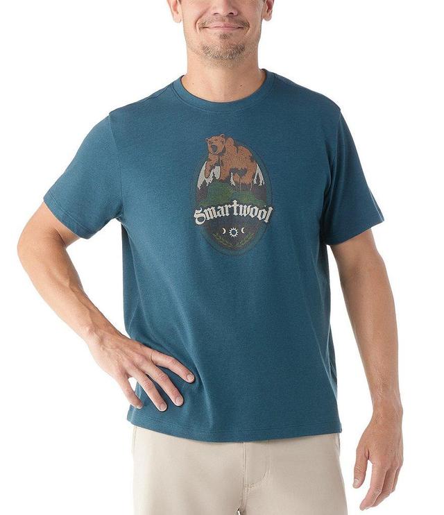 SmartWool Short Sleeve Bear Attack Wool Blend Graphic T-Shirt Product Image