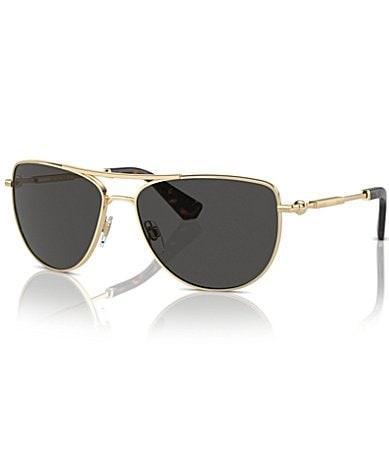 Burberry Womens BE3149 60mm Aviator Sunglasses Product Image