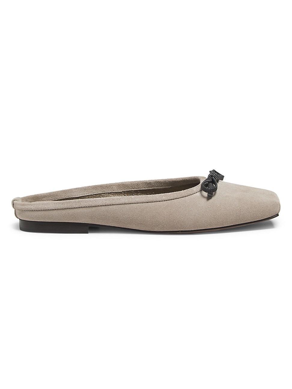 Womens Suede Ballet Flats Product Image