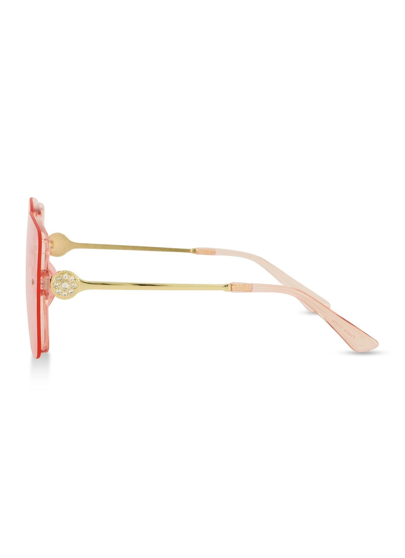 Womens Rimless Oversized Square Sunglasses Product Image