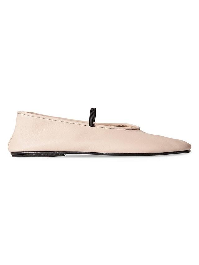 Womens Leather Ballet Flats Product Image
