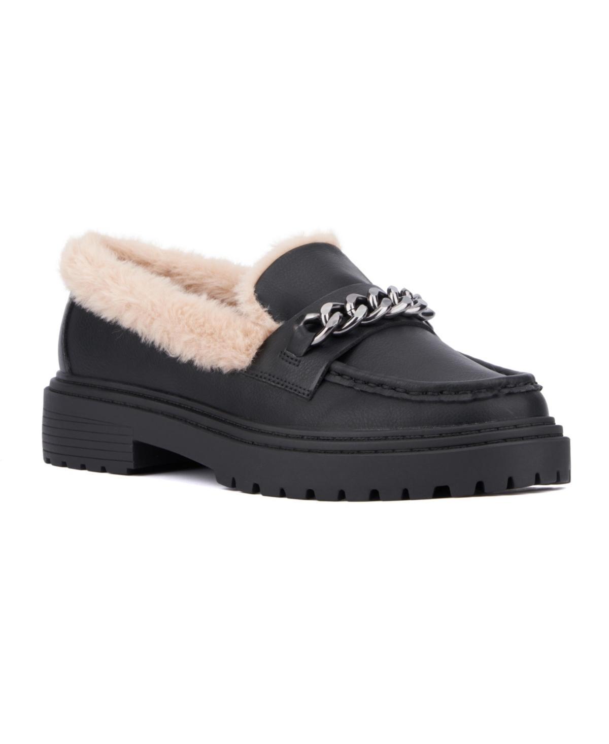 Womens Ida Loafer W/Faux Fur - Wide Width Product Image