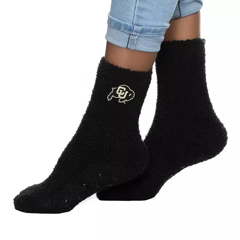 Womens ZooZatz Colorado Buffaloes Fuzzy Team Crew Socks Product Image