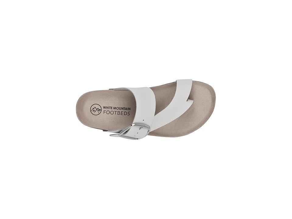 White Mountain Womens Harley Footbed Sandals - White Product Image