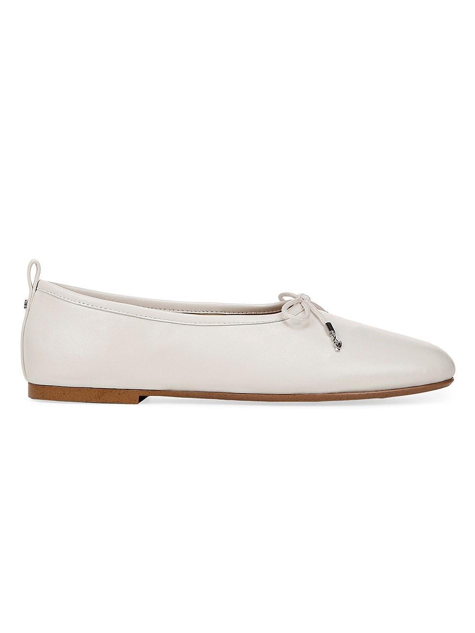 Womens Ari Leather Ballet Flats Product Image