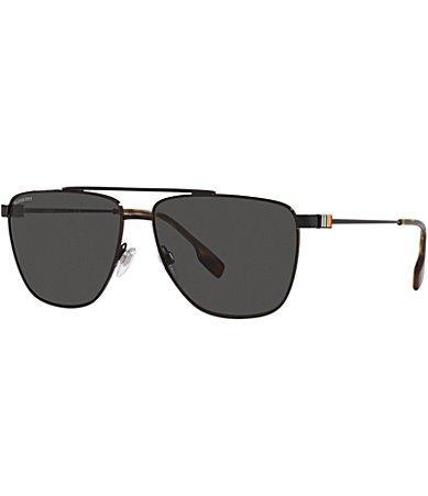 Burberry Mens BE3141 Blaine 61mm Pilot Sunglasses Product Image