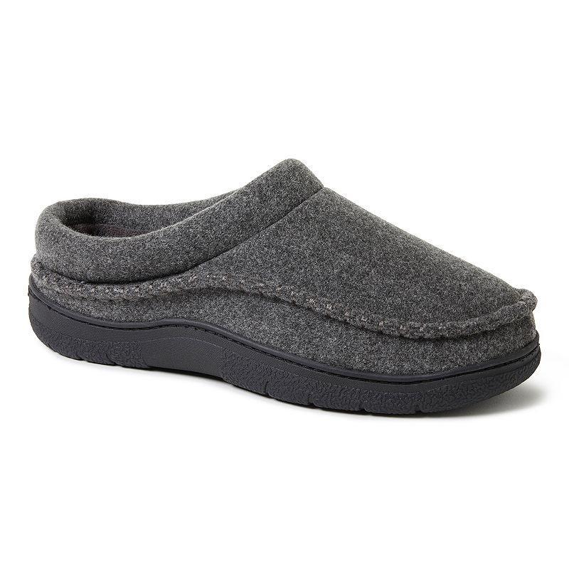 Dearfoams Thompson Wool Blend Mens Clog Slippers Blue Product Image