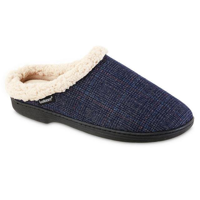 isotoner Glen Plaid Tanner Hoodback Mens Slippers Product Image