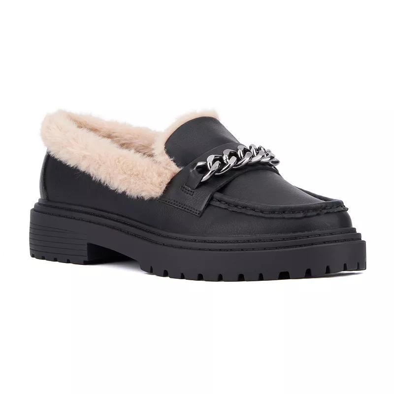 Womens Ida Loafer W/Faux Fur - Wide Width Product Image