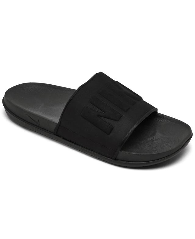 Nike Offcourt Mens Slide Sandals Grey Black Product Image