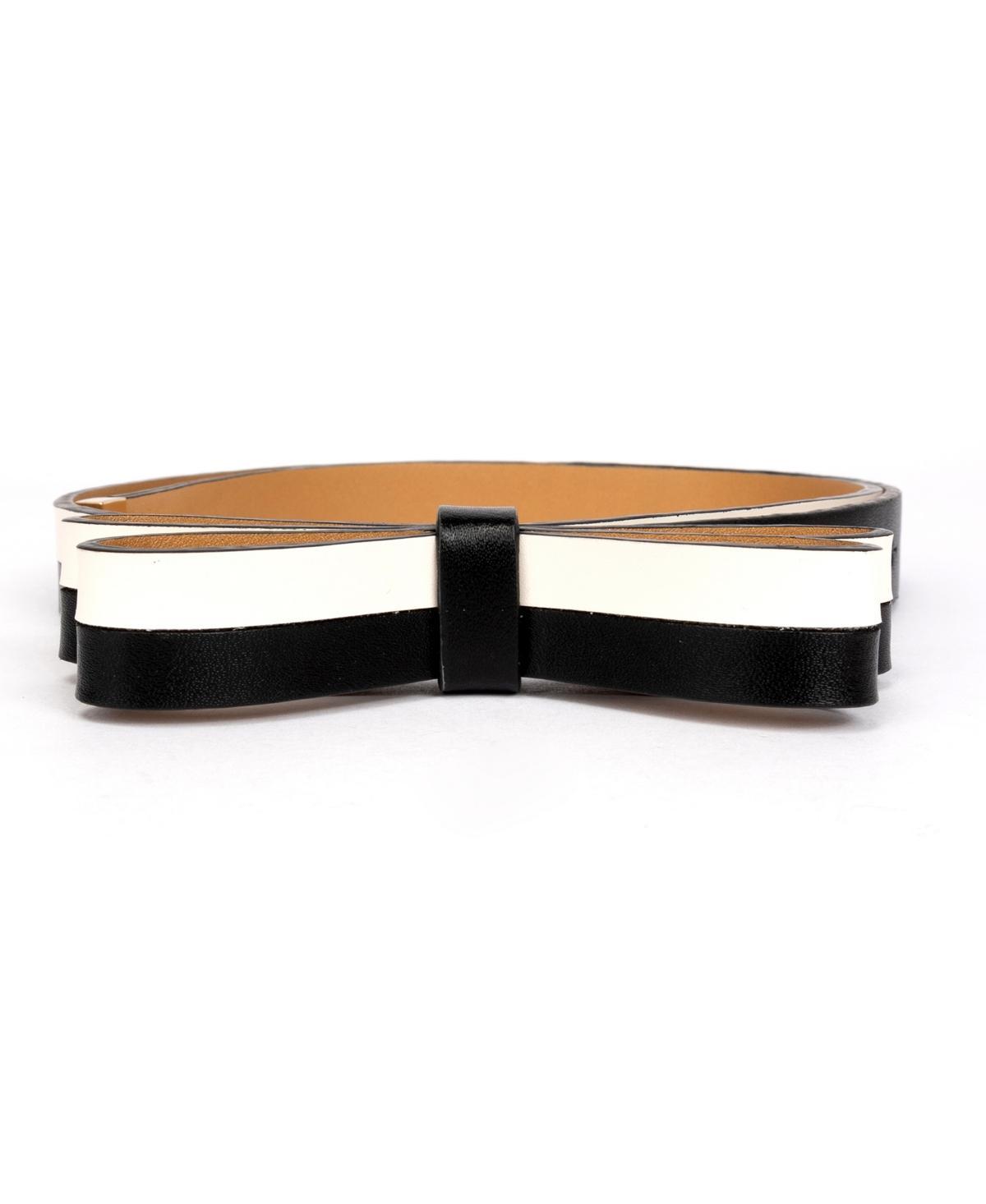 kate spade new york Womens 19mm Double Leather Bow Belt Product Image