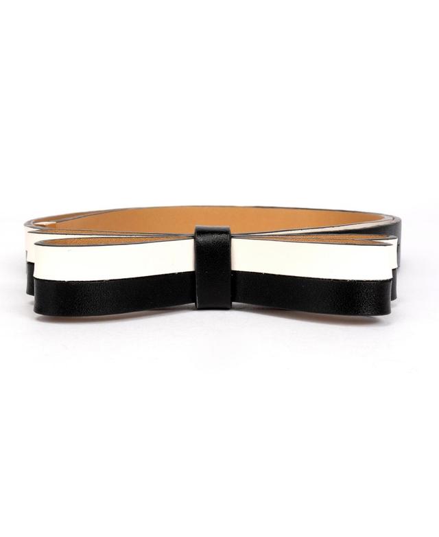 kate spade new york Womens 19mm Double Leather Bow Belt Product Image