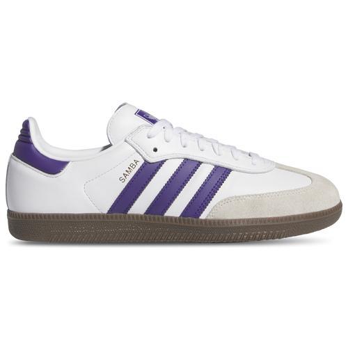 adidas Originals Mens adidas Originals Samba ADV - Mens Shoes White/Collegiate Purple/Gold Metallic Product Image