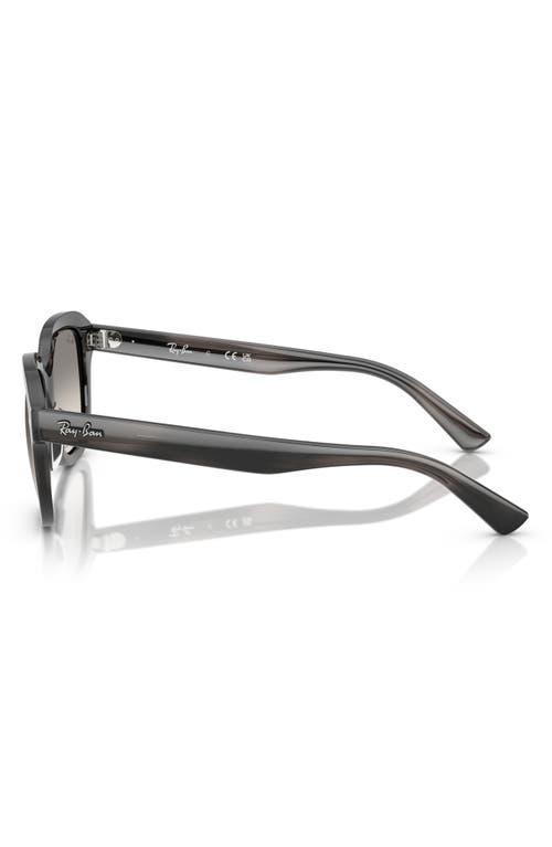 RAY BAN Erik Sonnenbrillen Grau Gestreift Fassung Grau Glas 53-20 Product Image