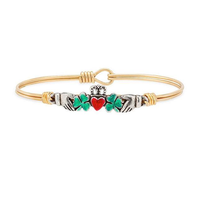 Luca + Danni Claddagh Medley Bangle Bracelet, Womens Gold Tone Product Image