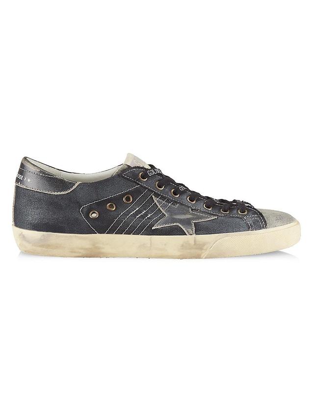 Mens Super-Star Vintage Leather Low-Top Sneakers Product Image