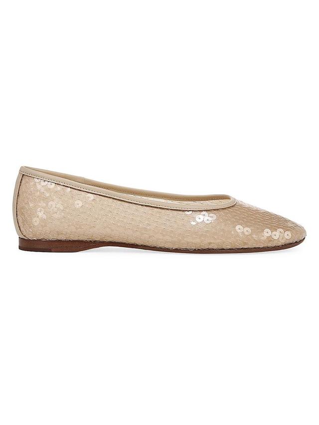 Womens Leah Sequined Ballet Flats Product Image