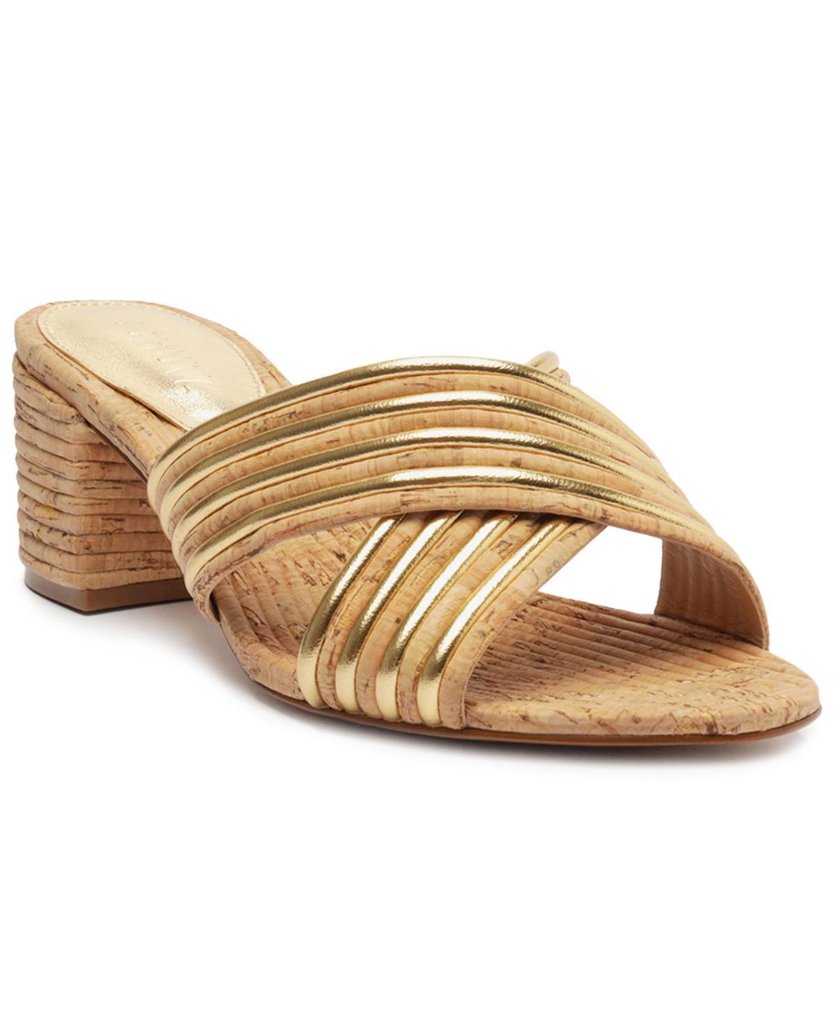 Womens Latifah 65MM Metallic Leather Mule Sandals product image