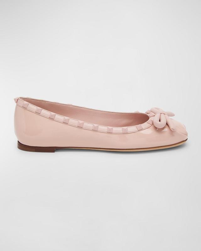 Valentino Garavani Womens Slip On Embellished Ballet Flats Product Image