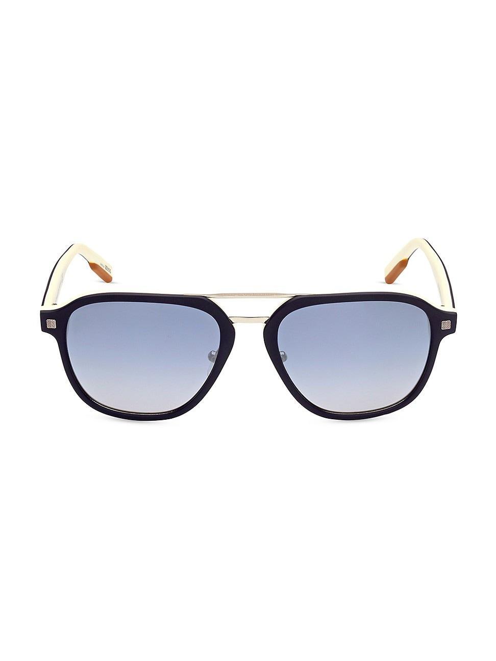 Mens 59MM Rectangular Sunglasses Product Image