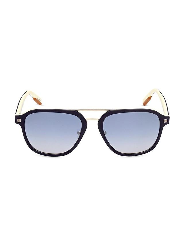 Mens 59MM Rectangular Sunglasses Product Image