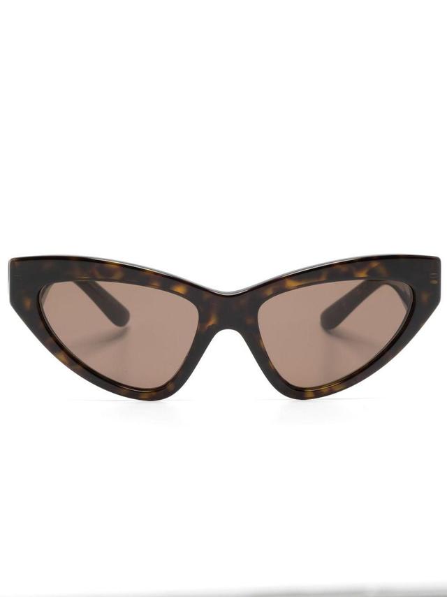 Cat-eye Frame Sunglasses In Brown Product Image