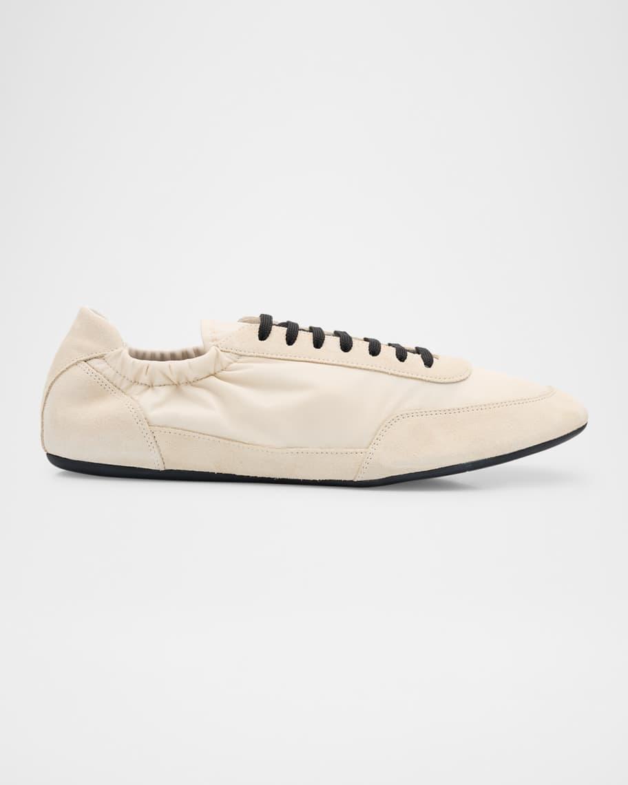 Men's Collapse Nylon and Suede Low-Top Sneakers Product Image