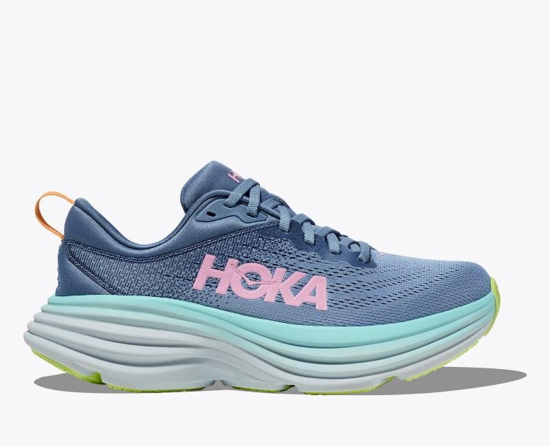 Hoka One HOKA Women's Bondi 8 Shoes in Shell Coral/Peach Parfait, Size 8.5 Product Image