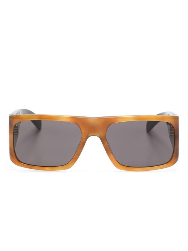 Sl 635 Square-frame Sunglasses In Brown Product Image