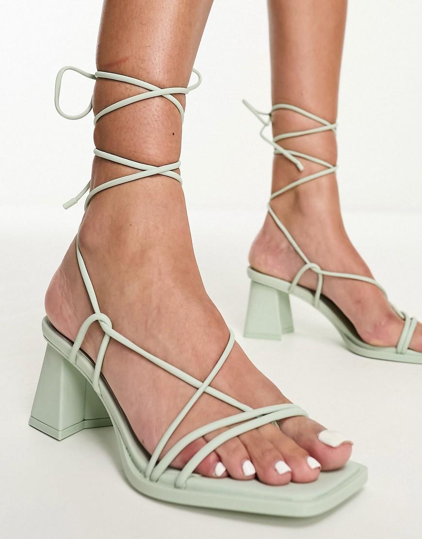 Stradivarius strappy heeled sandal product image