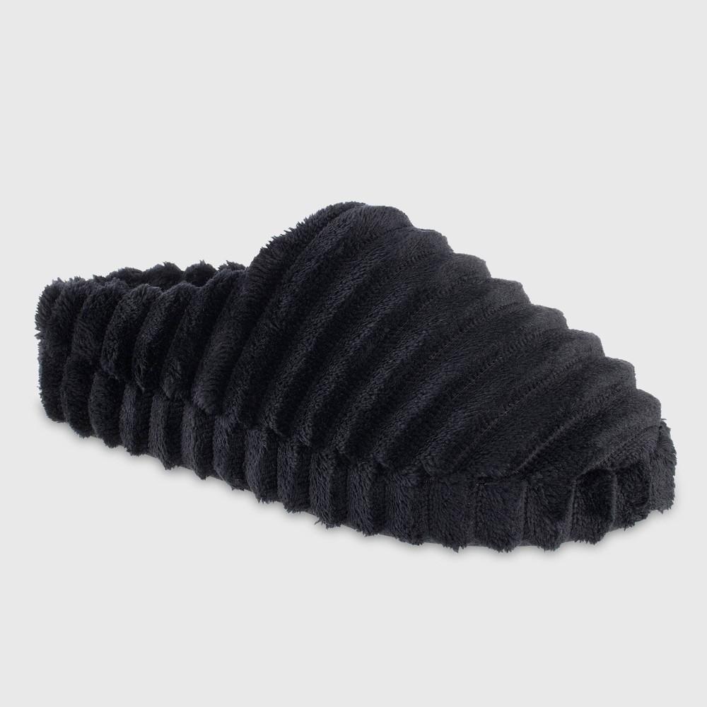 Isotoner Womens Margo Spa Hoodback Slippers - Black L Product Image