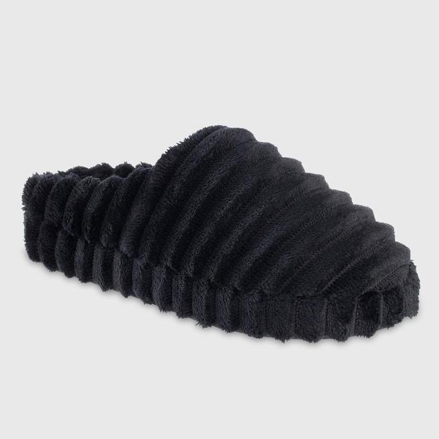 Isotoner Womens Margo Spa Hoodback Slippers - Black Product Image