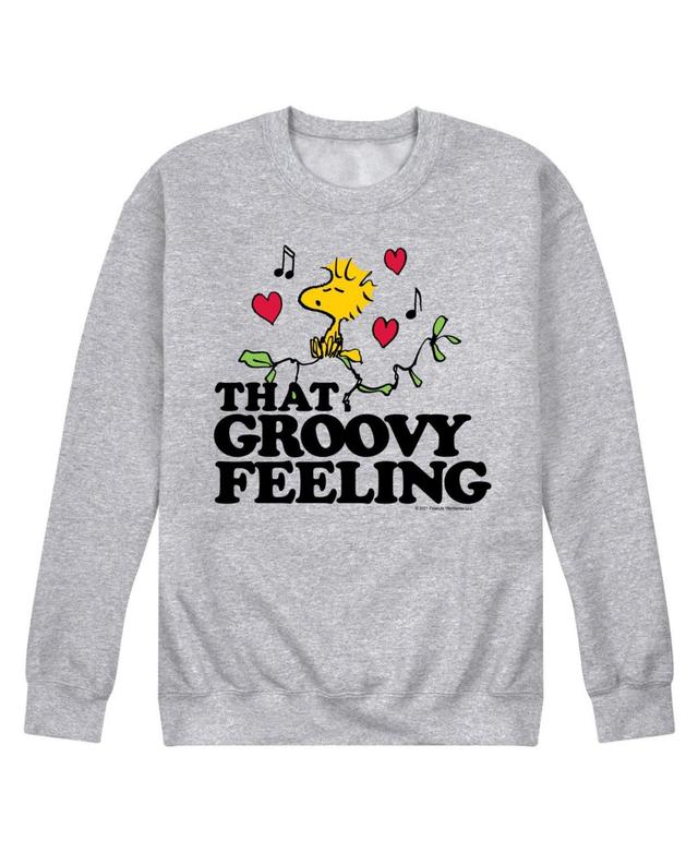 Airwaves Mens Peanuts That Groovy Feeling Fleece Sweatshirt Product Image